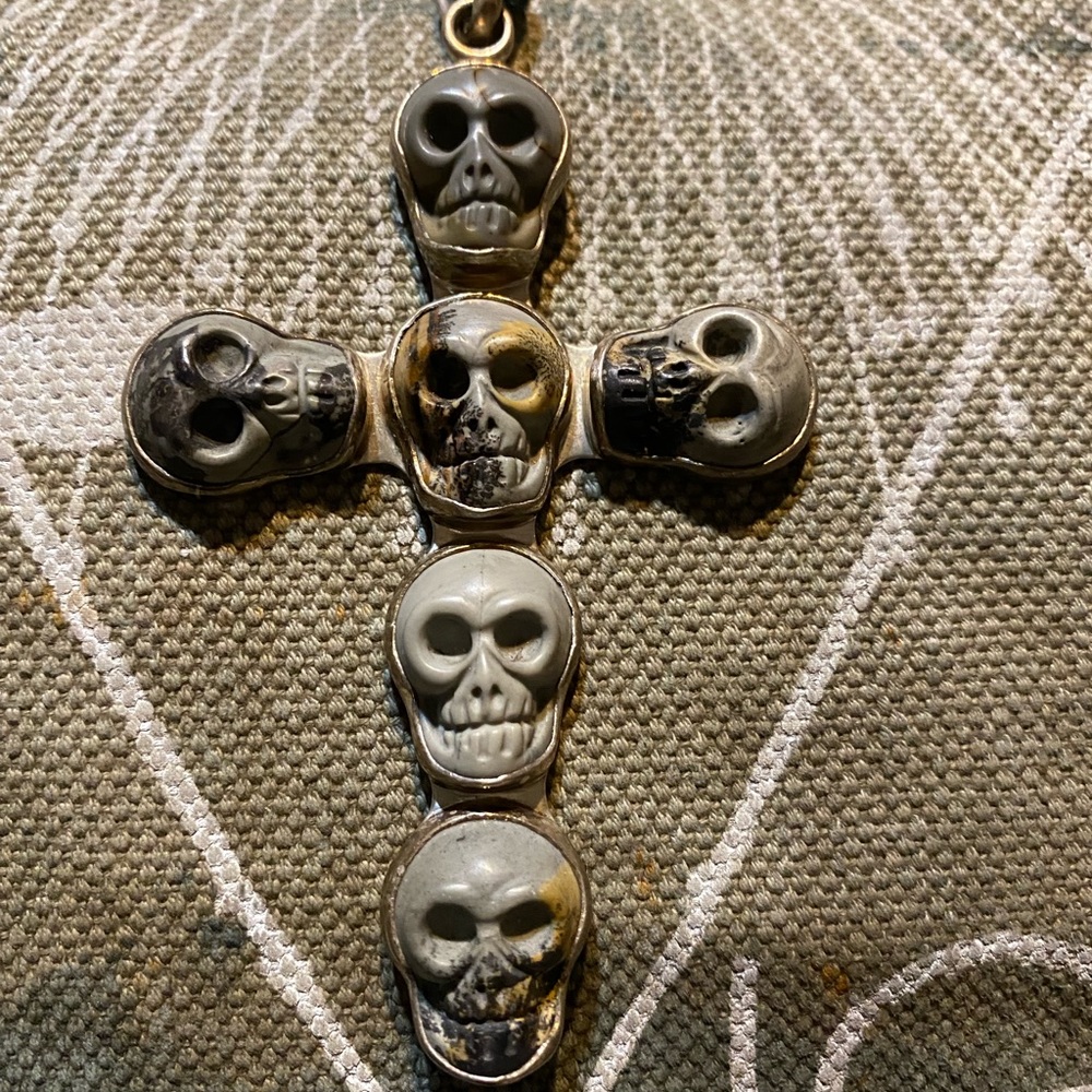 🌸Charles Albert-Skull Cross Pendant🌸